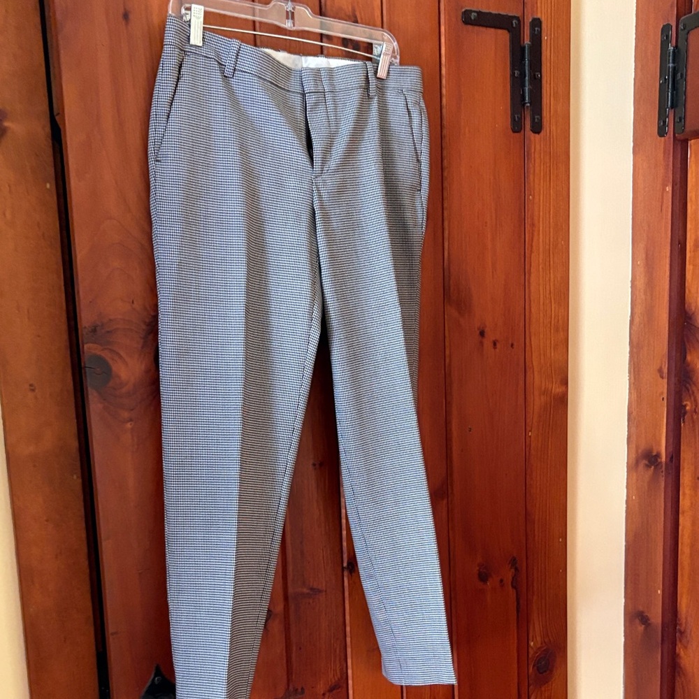 J. Crew Women's Gray Checkered Pants